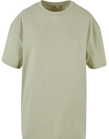 Oversized Longline T-Shirt Sage Green